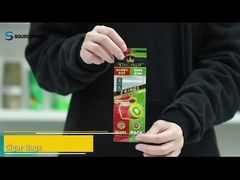 3 면 밀폐 플라스틱 지퍼 시가르 가방 둔한 랩 사전 롤 포장 봉지